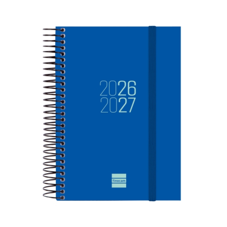 Agenda scolaire Finocam Espir 26/27 en catalan - 1 jour par page - Format E8 - 120 x 171 mm - Couverture en polypropylène - Papi