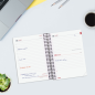 Agenda scolaire Finocam Espir 26/27 en catalan - 1 jour par page - Format E8 - 120 x 171 mm - Couverture en polypropylène - Papi