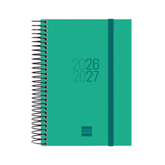 Agenda scolaire Finocam Espir 26/27 en catalan - 1 jour par page - Format E8 - 120 x 171 mm - Couverture en polypropylène - Papi