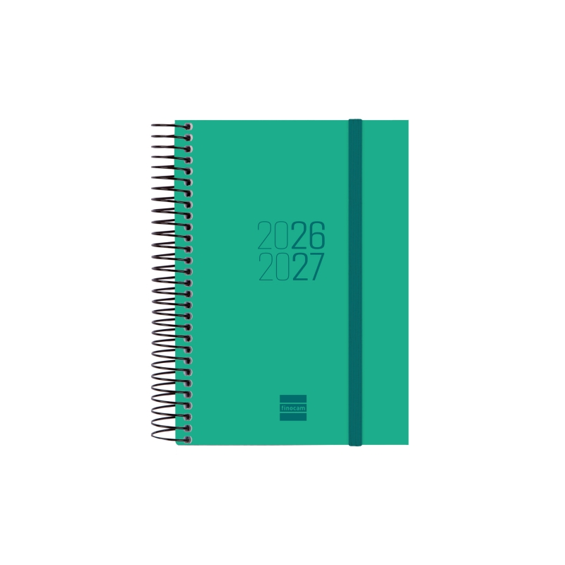 Agenda scolaire Finocam Espir 26/27 en catalan - 1 jour par page - Format E8 - 120 x 171 mm - Couverture en polypropylène - Papi