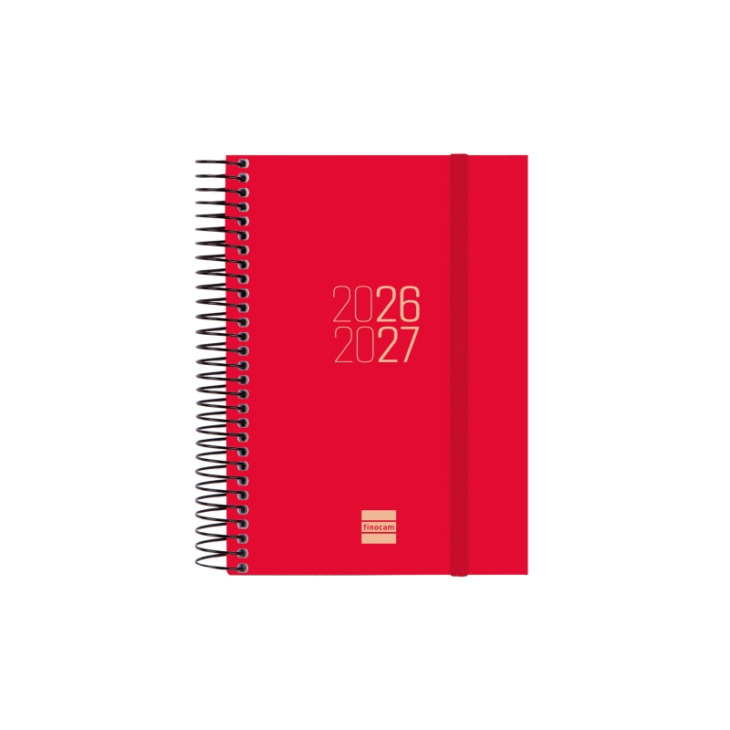 Agenda scolaire Finocam Espir 26/27 en catalan - 1 jour par page - Format E8 - 120 x 171 mm - Couverture en polypropylène - Papi