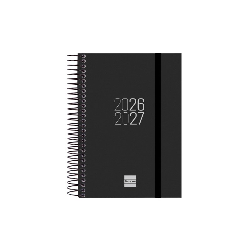 Agenda scolaire Finocam Espir 26/27 en catalan - 1 jour par page - Format E8 - 120 x 171 mm - Couverture en polypropylène - Papi