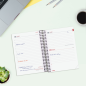 Agenda scolaire Finocam Espir 26/27 en catalan - 1 jour par page - Format E8 - 120 x 171 mm - Couverture en polypropylène - Papi