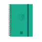 Agenda scolaire à spirale Finocam 26/27 - Vue hebdomadaire horizontale - Format E8 - 120 x 171 mm - Couverture en polypropylène