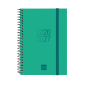 Agenda scolaire à spirale Finocam 26/27 en catalan - Agenda hebdomadaire horizontal - Format E8 - 120 x 171 mm - Couverture en p