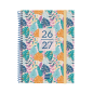 Agenda scolaire Finocam 26/27 en catalan - Vue hebdomadaire horizontale - Format A4 - 155 x 212 mm - Couverture en polypropylène