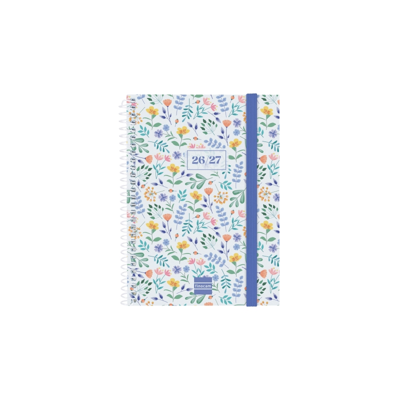 Agenda scolaire Finocam 26/27 - Vue hebdomadaire horizontale - Format 8vo - 120 x 164 mm - Couverture en polypropylène - Papier