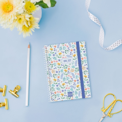Agenda scolaire Finocam 26/27 - Vue hebdomadaire horizontale - Format 8vo - 120 x 164 mm - Couverture en polypropylène - Papier