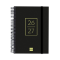 Agenda scolaire Finocam 26/27 - 1 jour par page - Format in-4 - 155 x 212 mm - Couverture en polypropylène - Papier 80 g/m² - Sp
