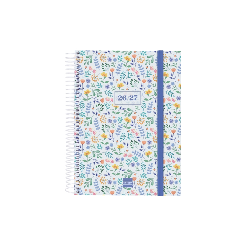 Agenda scolaire Finocam 26/27 - 1 jour par page - Format in-4 - 155 x 212 mm - Couverture en polypropylène - Papier 80 g/m² - Sp