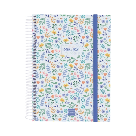 Agenda scolaire Finocam 26/27 - 1 jour par page - Format in-4 - 155 x 212 mm - Couverture en polypropylène - Papier 80 g/m² - Sp