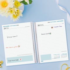 Agenda scolaire Finocam 26/27 - 1 jour par page - Format in-4 - 155 x 212 mm - Couverture en polypropylène - Papier 80 g/m² - Sp