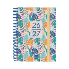 Agenda scolaire Finocam 26/27 - 1 jour par page - Format in-4 - 155 x 212 mm - Couverture en polypropylène - Papier 80 g/m² - Sp