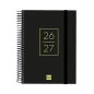 Agenda scolaire Finocam 26/27 en catalan - 1 jour par page - Format in-4° - 155 x 212 mm - Couverture en polypropylène - Papier