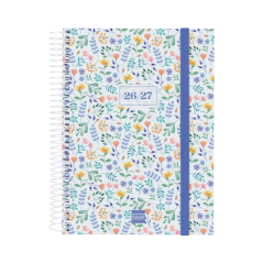 Agenda scolaire Finocam 26/27 en catalan - 1 jour par page - Format in-4° - 155 x 212 mm - Couverture en polypropylène - Papier