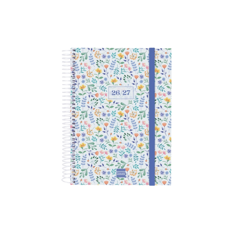 Agenda scolaire Finocam 26/27 en catalan - 1 jour par page - Format in-4° - 155 x 212 mm - Couverture en polypropylène - Papier