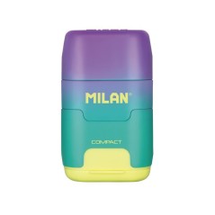 Taille-crayon double Milan Compact Sunset - 2 gommes - multicolore

