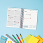 Agenda scolaire Finocam 26/27 en catalan - 1 jour par page - Format in-8 - 120 x 164 mm - Couverture en polypropylène - Papier 8