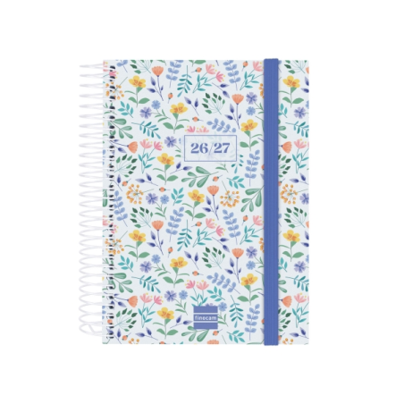 Agenda scolaire Finocam 26/27 en catalan - 1 jour par page - Format in-8 - 120 x 164 mm - Couverture en polypropylène - Papier 8