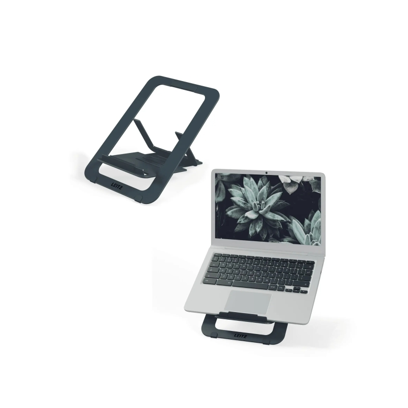 Support pour ordinateur portable Leitz jusqu'à 17 pouces - En aluminium - Ultra-fin avec design SlimLift - 5 réglages de hauteur