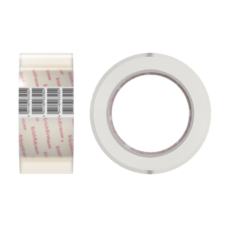 LOT de 6 Joint d'emballage Erichkrause - 48 mm x 50 m - Adhésif puissant - Facile à découper - Transparent