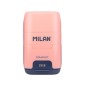 Taille-crayon double Milan Compact 1918 - Rose - 2 gommes

