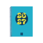 Agenda scolaire Finocam Cool 26/27 - Vue hebdomadaire horizontale - Format 8° - 120 x 164 mm - Couverture cartonnée lignée - Pap