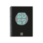 Agenda scolaire Finocam Cool 26/27 en catalan - Vue hebdomadaire horizontale - Format 8º - 120 x 164 mm - Couverture cartonnée l