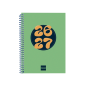 Agenda scolaire Finocam Cool 26/27 en catalan - Vue hebdomadaire horizontale - Format 8º - 120 x 164 mm - Couverture cartonnée l