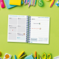 Agenda scolaire Finocam Cool 26/27 - 1 jour par page - Format 8º - 120 x 164 mm - Couverture cartonnée lignée - Papier 80 g/m² -