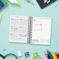 Agenda scolaire Finocam Cool 26/27 - 1 jour par page - Format 8º - 120 x 164 mm - Couverture cartonnée lignée - Papier 80 g/m² -
