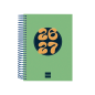 Agenda scolaire Finocam Cool 26/27 - 1 jour par page - Format 8e - 120 x 164 mm - Couverture cartonnée lignée - Papier 80 g/m² -
