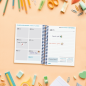 Agenda scolaire Finocam Cool 26/27 - 1 jour par page - Format 8e - 120 x 164 mm - Couverture cartonnée lignée - Papier 80 g/m² -