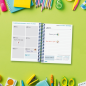 Agenda scolaire Finocam Cool 26/27 en catalan - 1 jour par page - Format 8vo - 120 x 164 mm - Couverture cartonnée lignée - Papi