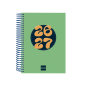 Agenda scolaire Finocam Cool 26/27 en catalan - 1 jour par page - Format 8º - 120 x 164 mm - Couverture cartonnée lignée - Papie