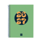Agenda scolaire Finocam Cool 26/27 - Vue hebdomadaire horizontale - 4e format - 155 x 212 mm - Couverture cartonnée lignée - Pap