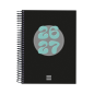 Agenda scolaire Finocam Cool 26/27 en catalan - 1 jour par page - Format A4 - 155 x 212 mm - Couverture cartonnée lignée - Papie