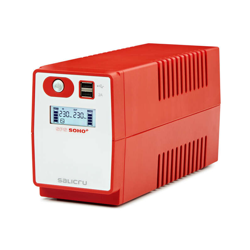 Alimentation sans interruption Salicru SPS 500 SOHO+ IEC - UPS/UPS - 500 VA - Line-interactive - Double chargeur USB - Type pris