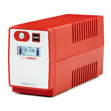 Alimentation sans interruption Salicru SPS 500 SOHO+ IEC - UPS/UPS - 500 VA - Line-interactive - Double chargeur USB - Type pris
