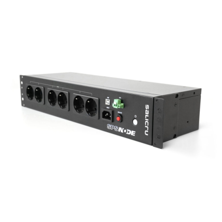 Onduleur Salicru SPS 900 NODE 900 VA hors ligne - Format rack - 8 prises Schuko - Indicateur LED