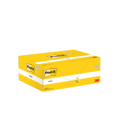 Post-It Pack de 20 blocs de 100 notes autocollantes repositionnables - Forme rectangulaire - 38 x 51 mm - Jaune clair