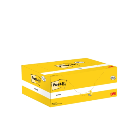 Post-It Pack de 20 blocs de 100 notes autocollantes repositionnables - Forme rectangulaire - 38 x 51 mm - Jaune clair
