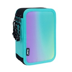 ✅ Trousse à 3 niveaux Milan Sunset avec gomme, taille-crayon, crayon, 3 stylos capsule, règle, 12 crayons de c en stock