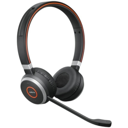 Casque stéréo Bluetooth Jabra Evolve 65 SE UC avec microphone - Suppression du bruit - Autonomie de la batterie jusqu'à 12 heure