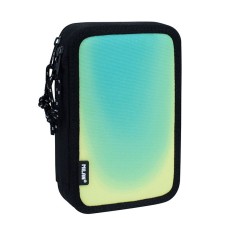 ✅ Trousse à 2 niveaux Milan Sunset avec 2 gommes, taille-crayon, crayon, stylo compact, règle, 12 crayons de c en stock