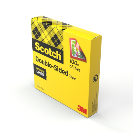 Ruban adhésif double face Scotch - 19 mm x 33 m - Transparent