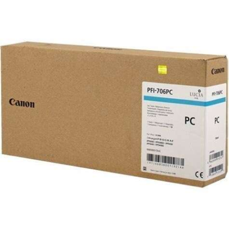 Canon PFI706 Cartouche d'encre photo cyan d'origine - 6685B001