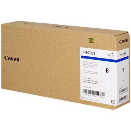 Canon PFI706 Cartouche d'encre bleue d'origine - 6689B001