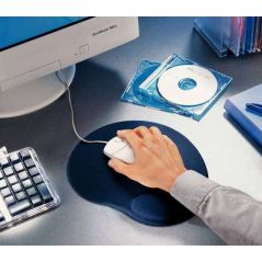 Esselte Tapis Souris Ergo + Repose-Poignet - Bleu