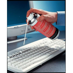 Esselte Air-Duster Bidon de nettoyage à air comprimé 400 ml – Pour claviers et objets dans des endroits difficiles d'accès